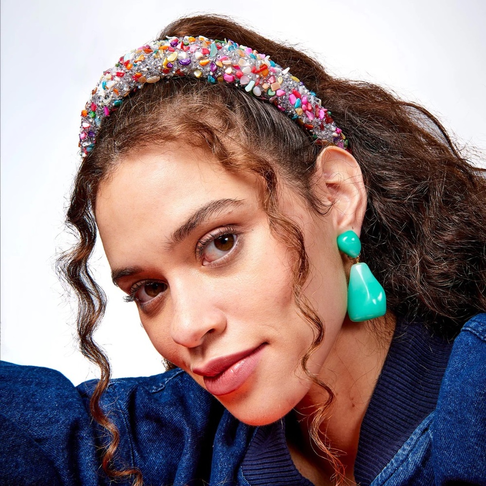 Lele Sadoughi Multicolor Embellished Headband